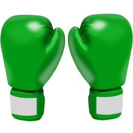 VWAQ Boxing Gloves Wall Decals - Sports Vinyl Stickers Home Gym Decor - HOL9 (Green, 48" H X 30" W)