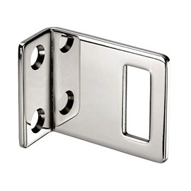 Cubicle Lock Keep Polished for 13mm Partition in Stainless Steel Angle Lock Keep