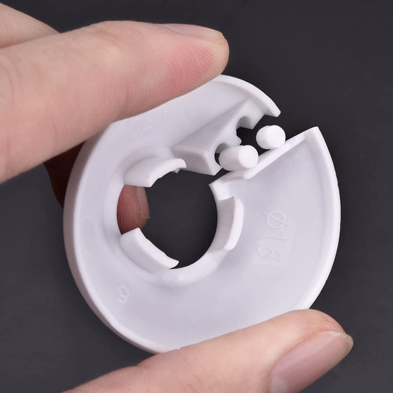 4Pcs Radiator Pipe Covers White Plastic Plastic Pipe Covers Sleeve