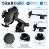Car Phone Mount with Long Adjustable Arm – Suction Cup