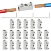 PATIKIL Steel Wire Rope Cable Clamp, 20 Pack M3.5 Wire
