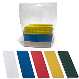 INTAKO - Plastic Spacers - Pack of 50 - 30 x 100 mm - Glazing Blocks Set - Plastic Underlay Plates - Spacer Blocks - Window Blocks - Glazing Blocks - 1-5 mm