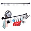 WuGeShop 50.4 inch Hanging Pot Rack Wall Mounted Pot Pans