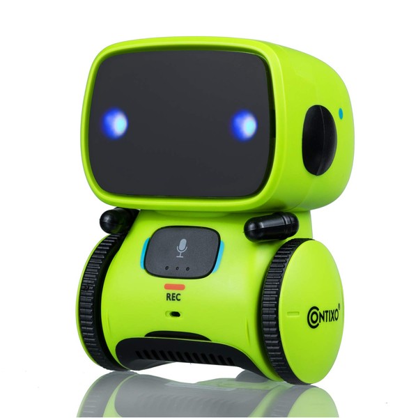 Contixo R1 Robot Toys for Kids - Smart Robot for Kids Voice Control Talking Dancing Learning Educational Toy for Boys Girls Toddlers Age 3-12 Years Old Birthday Gifts for Kid Green