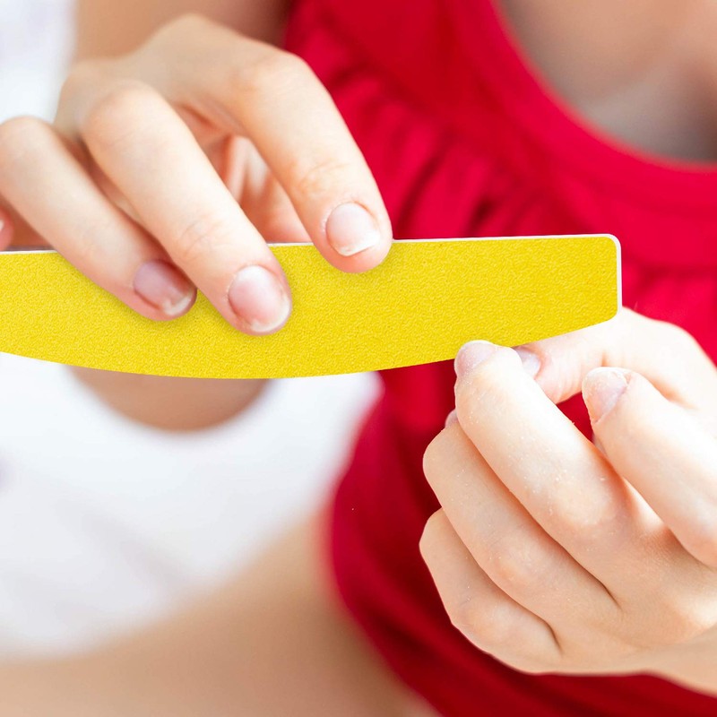 Mylee 3 Pack Double Sided Half Moon Nail File 100/180