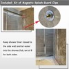 48 x 72 Stall Shower Curtain Liner with Magnets &