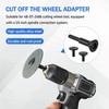1/4" Cut-Off Wheel Arbor Mounting Mandrel Adapter for Milwau-kee Die