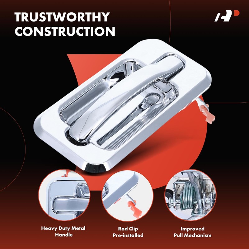 A-Premium Rear Right Passenger Side Upgraded Metal Exterior Door Handle