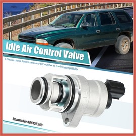 ACROPIX IACV Fuel Injection Idle Air Control Valve for Dodge for Ram 1500 2003-2007 Durango Dakota 2003-2007 for Jeep Wrangler Liberty Commander Grand Cherokee V6 V8 4861552AB Car Parts