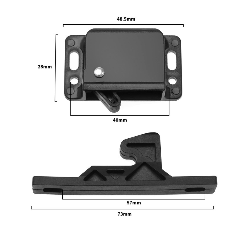 EMSea 2 x Cabinet Door Lock with 8 Screws Caravan