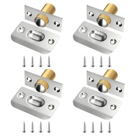 4 Pack Roller Door Catch for Internal Door, Ball Door Latch Heavy Duty, Roller Ball Door Catch Adjustable Spring for Top of Door