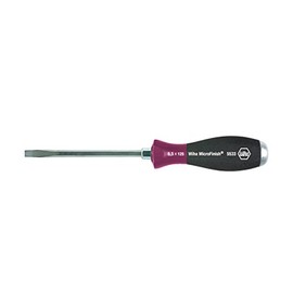 Wiha MicroFinish 5533 Flat-Blade Screwdriver with Steel Tip 10.0 x 175 mm