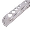 Baxnore Heavy Duty Stainless Steel Ruler, Multifunctional Metal Craft Ruler