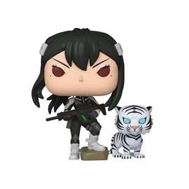 Epic Collectibles Pop Anime: Kaiju No. 8 - Mina Ashiro & Bakko Limited Edition Exclusive Vinyl Figure Bundled with Box Protector Compatible for Funko