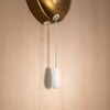 Dotlite Ceiling Fan Pull Chain Extender, 2pcs Wooden Decorative Pendant