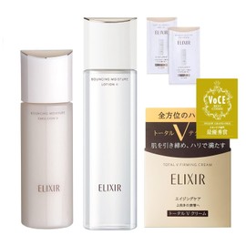 Elixir Superior Quasi-Drug Lift Moist Lotion SP 2 + Lift Moist Emulsion SP 2 Moisturize + Total V Firming Cream, Eye Cream + 2 Sample Set (13202 + 13220 + 16435)
