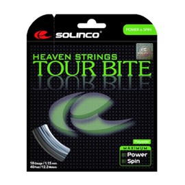 Solinco Tour Bite 4-Sided Poly (Polyester) 16 Gauge / 1.30mm Tennis Racquet String Sets 2-Pack (2 Sets Per Order) - Best for Spin, Control, and Durability