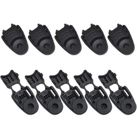 LOYELEY 10 Pcs Cord Stoppers Laces Zipper Tabs Fasteners End Stopper Cord Stopper Anti-Slip Sliding Rope Laces Ties Ties Ties Clothing Bags