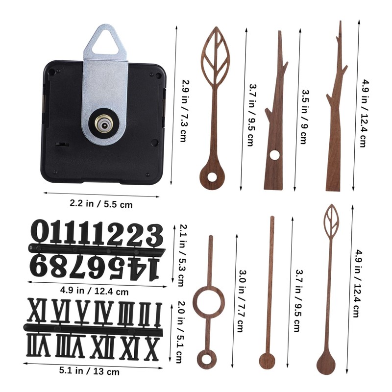 Gadpiparty 1Set Clock Mechanism Replacement Kit with Clock Clock Assembly