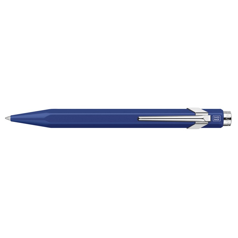 Caran d'Ache Rollerball Pen, Matte Blue, Slim Pack