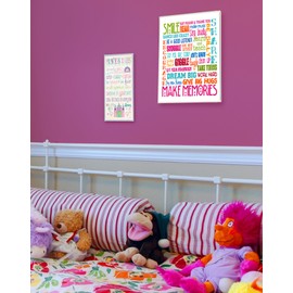 The Kids Room by Stupell Princess Rules with Castle and Carriage Rectangle Wall Plaque, 7 x 0.5 x 17, Proudly Made in USA