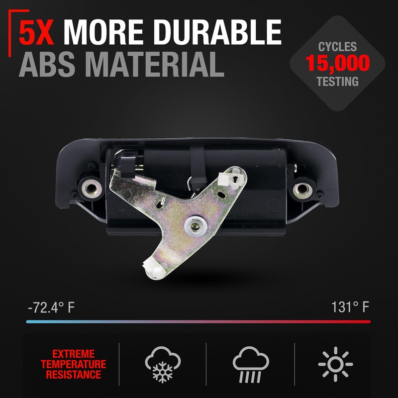 Tailgate Handle Replacement - Compatible with 1989-1995 Toyota 4Runner, 1989-1995