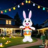 OurWarm 8FT Easter Inflatables Outdoor Decorations, Drumming Inflatable Easter Bunny