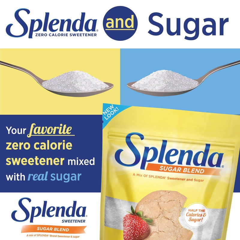 SPLENDA Low Calorie Sweetener for Baking Resealable Bag, Sugar Blend,