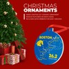 Running Ceramic Ornament | Boston 26.2 Map Christmas Ornament