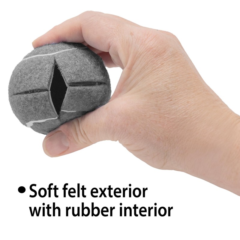 Top Glides Precut Walker Tennis Ball Glides - Gray -