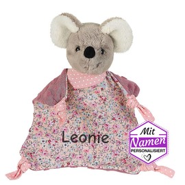 Sterntaler Kuscheltuch/Schmusetuch mit Namen Bestickt, Einschlafhilfe Schnuffeltuch Baby & Kinder personalisiert (Modell 3)