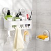 LUXEAR Shower Caddy Suction Cup 2 Pack Suction Shower Basket