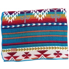 Alpaca Wool Blanket, King Size 100 x 83, Reversible 2 in 1, Thick and Ultra Soft, Hypoallergenic, Non-Itchy, Handmade in Ecuador. Premium Alpaca Wool Throw Blanket for Cozy Comfort (Turquoise)