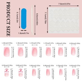 NICENEEDED 48Pcs French Tip Press on Nails & Press on Toenails Set, Medium Press on Nails Square with Bow, White French Tip Press on Toenails Pink Fake Nails for Women Manicure