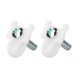 WR01X25070 Refrigerator Door Handle Mounting Stud Replacement GE Fridge Freezer Handle Fastener Assembly AP7175647 WR01X39781 White 2 Set
