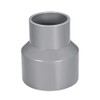 uxcell PVC DWV Reducing Coupling Schedule 40 Gray 50mm x