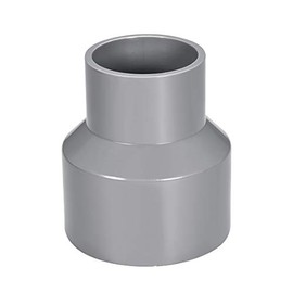 uxcell PVC DWV Reducing Coupling Schedule 40 Gray 50mm x 75mm Socket