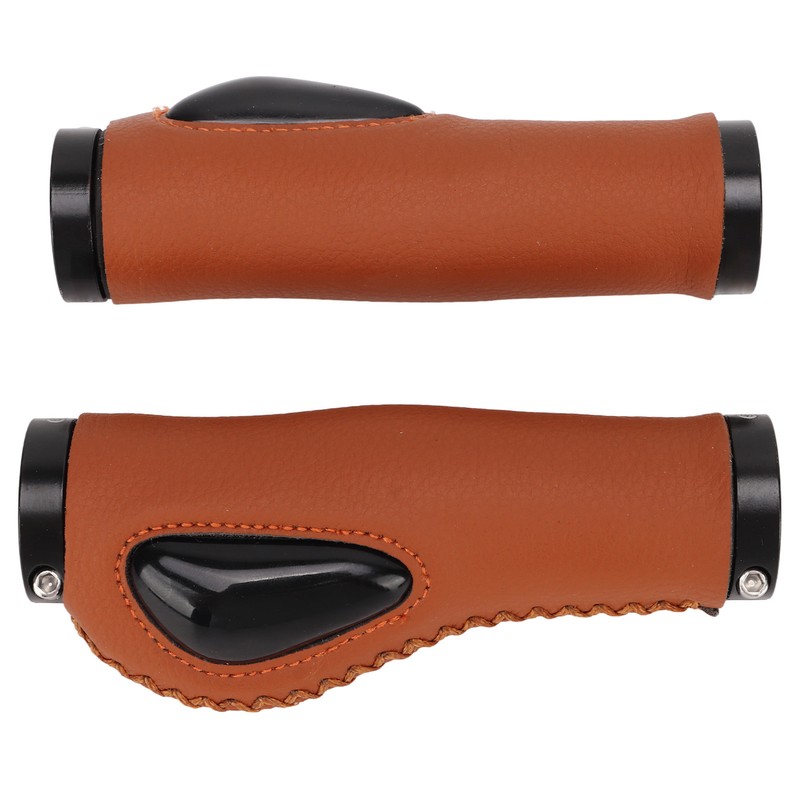 Artificial Leather Bicycle Grips Liquid Silicone Palm Pad Shock Absorption