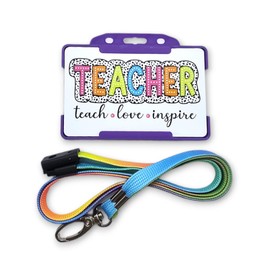 Teacher Roleplay Children's Novelty ID Card & Lanyard - Teacher Role play - Schools - Pretend Play - Imaginary Play