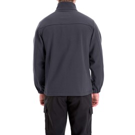 TRAILSIDE SUPPLY CO. Men's Softshell Fleece-lined Jackets/Winter Outdoor Coats/Windbreaker/Medium-weight Water-repellent, Dark Grey, L