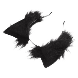 WOONEKY Fluffy Plush Cat Ears Headband Lightweight Hairband Decor for Women Cosplay Birthday Party Performance Accessory with Soft Furry Ears