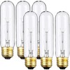 Weyolin 6 Pack T10 Tubular Light Bulbs, 40W Bulb, Clear