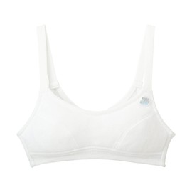 Wacoal CFX230 CFX230 Junior Wire-Free Bra, Half Top, Bra, Full Bust Bulge, Soft to the Skin, Sweat Absorbent, Quick Drying, Elementary School Students, Junior High School Students, white