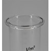 powershop11 Rain gauge glass, 15 cm, real glass with black