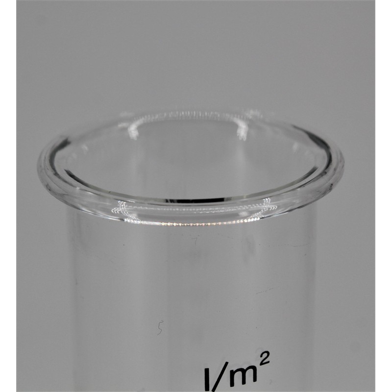 powershop11 Rain gauge glass, 15 cm, real glass with black