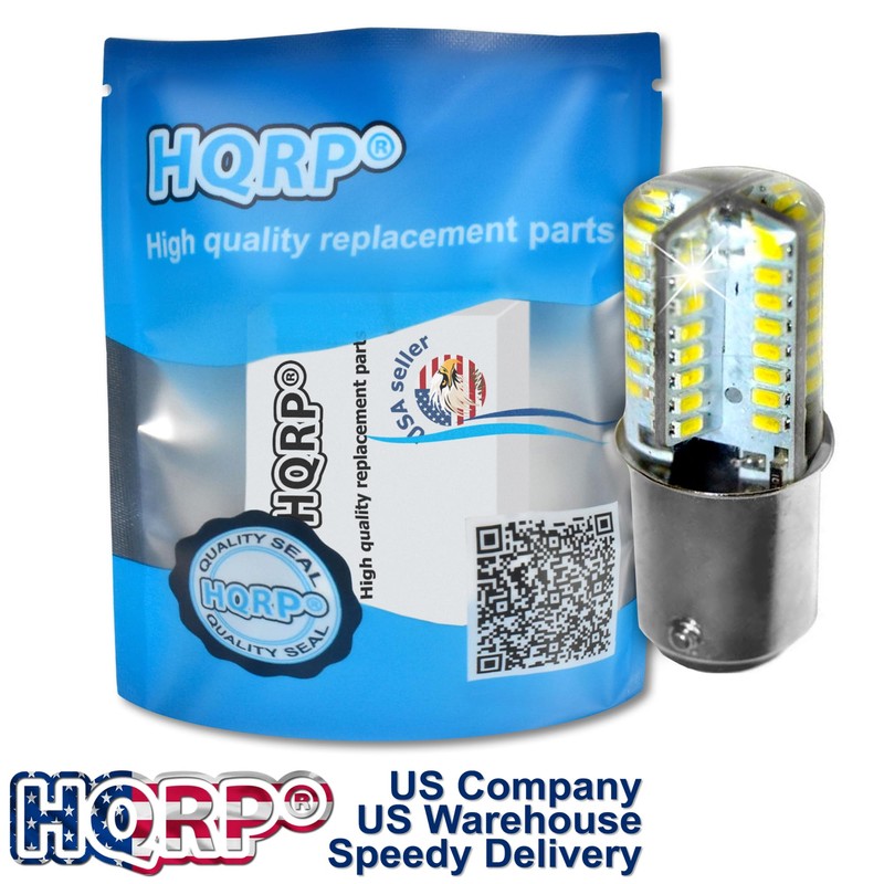 HQRP 110V LED Light Bulb Warm White Compatible with Bernina