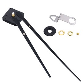 Mudder High Torque Clock Movement with 2 Hands to Fit Dials up to 58.6 cm/ 23.1 Inches in Diameter (Shaft Length 23 mm/ 9/10 Inches, Black)