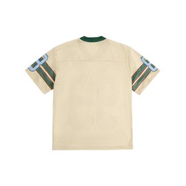 SOLY HUX Mens Jersey Y2k Baggy Shirts Graphic Tees Oversized V Neck Tshirts Summer Tops Beige Graphic X-Small