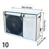 Outdoor Air Conditioner Cover, Oxford Cloth Weather Protector with Roll-Up