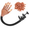 Flexible Movable False Fake Hands Nail Art Manicure Practice Hand